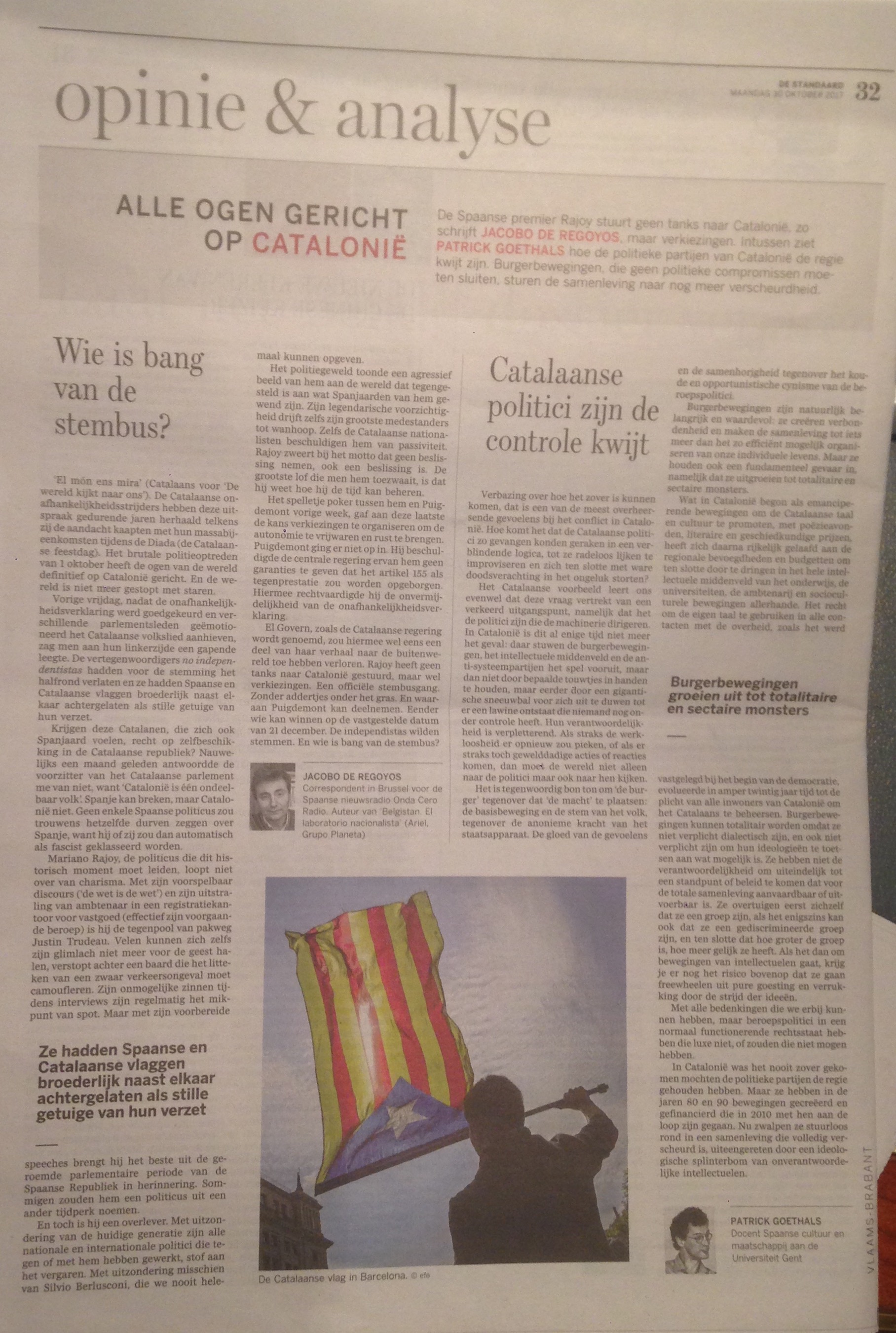 Foto De Standaard 30 10 17